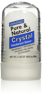 Pure & Natural™ Mini Travel Size Crystal Deodorant Stick (2.125 oz)-Deodorant Stones of America