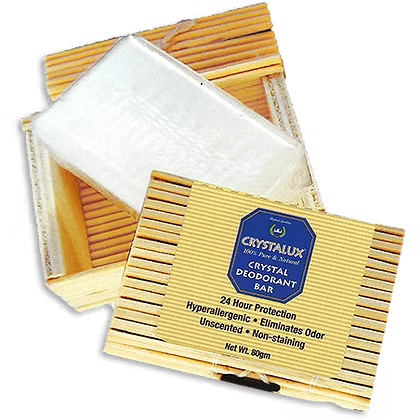 Crystalux® Deodorant Stone in Decorative Bamboo Box