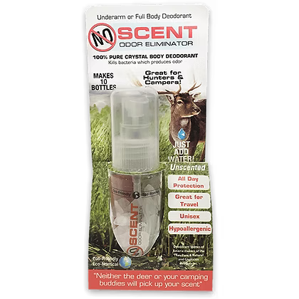 NO SCENT Odor Eliminator for Hunters - Refillable Deodorant Mist